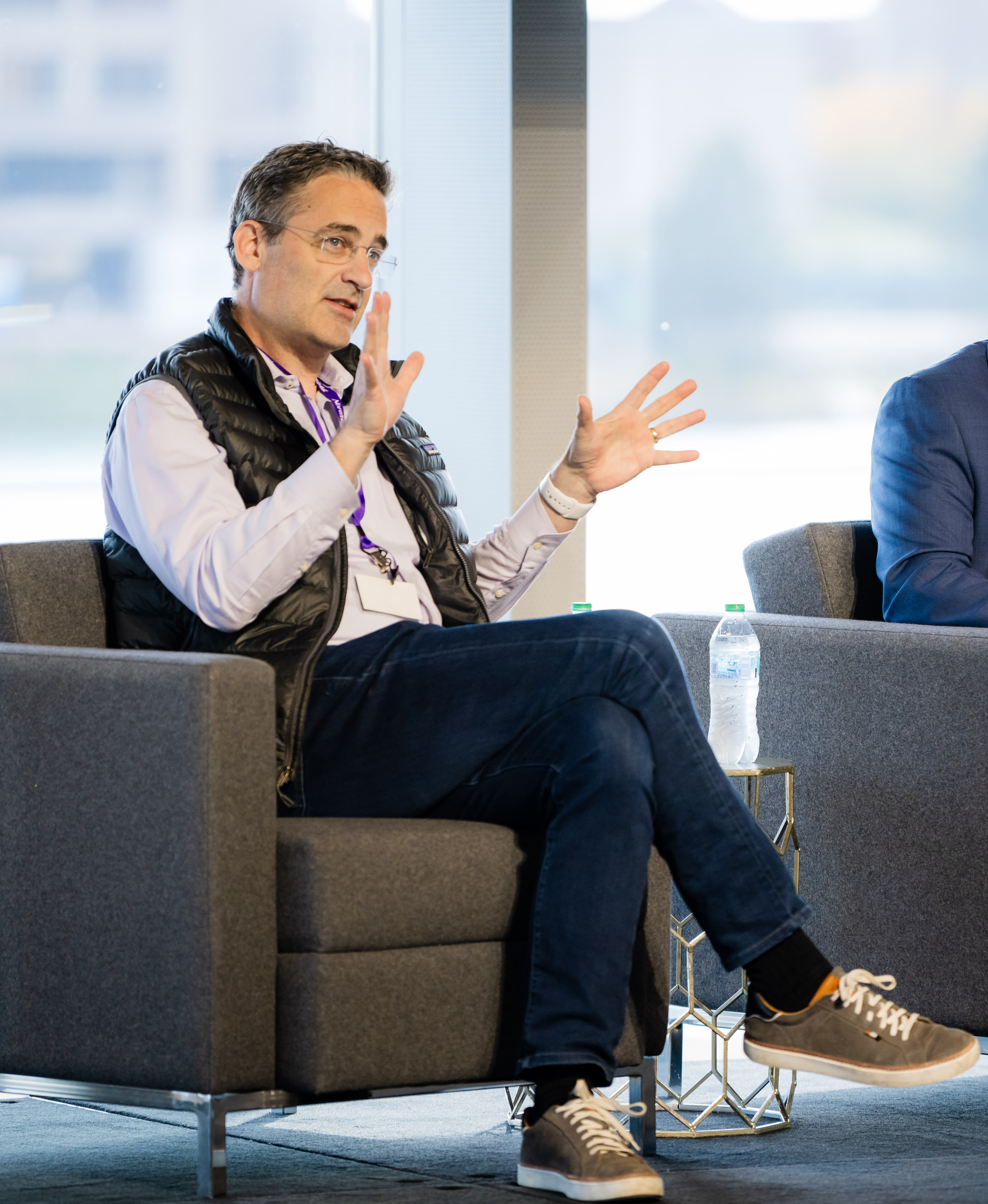 Joe speaking on AI at the 2024 Kellogg PEVC Conference